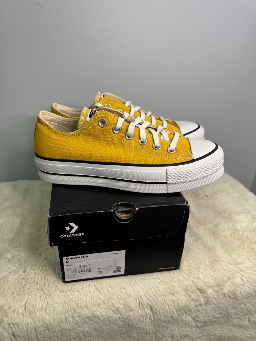 Converse All Star Lift Platform ~ Yellow - Picture 2 of 6